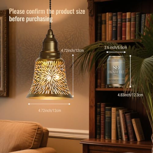 Image of 4 Pack Laser Cut Metal Lamp Shades, Gold Chrysanthemum Ceiling Fan Covers | Size: 2.16 inch Top x 4.72 inch Bottom x 4.72 inchH. UNO fitter metal lamp shades for ceiling fan lights, wall sconces and chandeliers.