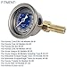 Blue Oil Press Gauge Car Fuel Pressure Liquid Filled Gauge Kit 1/8 NPT 0-100PSI for Honda Civic CRX Acura Mitsubishi Eclipse