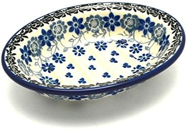 Polish Pottery Soap Dish - Silver Lace