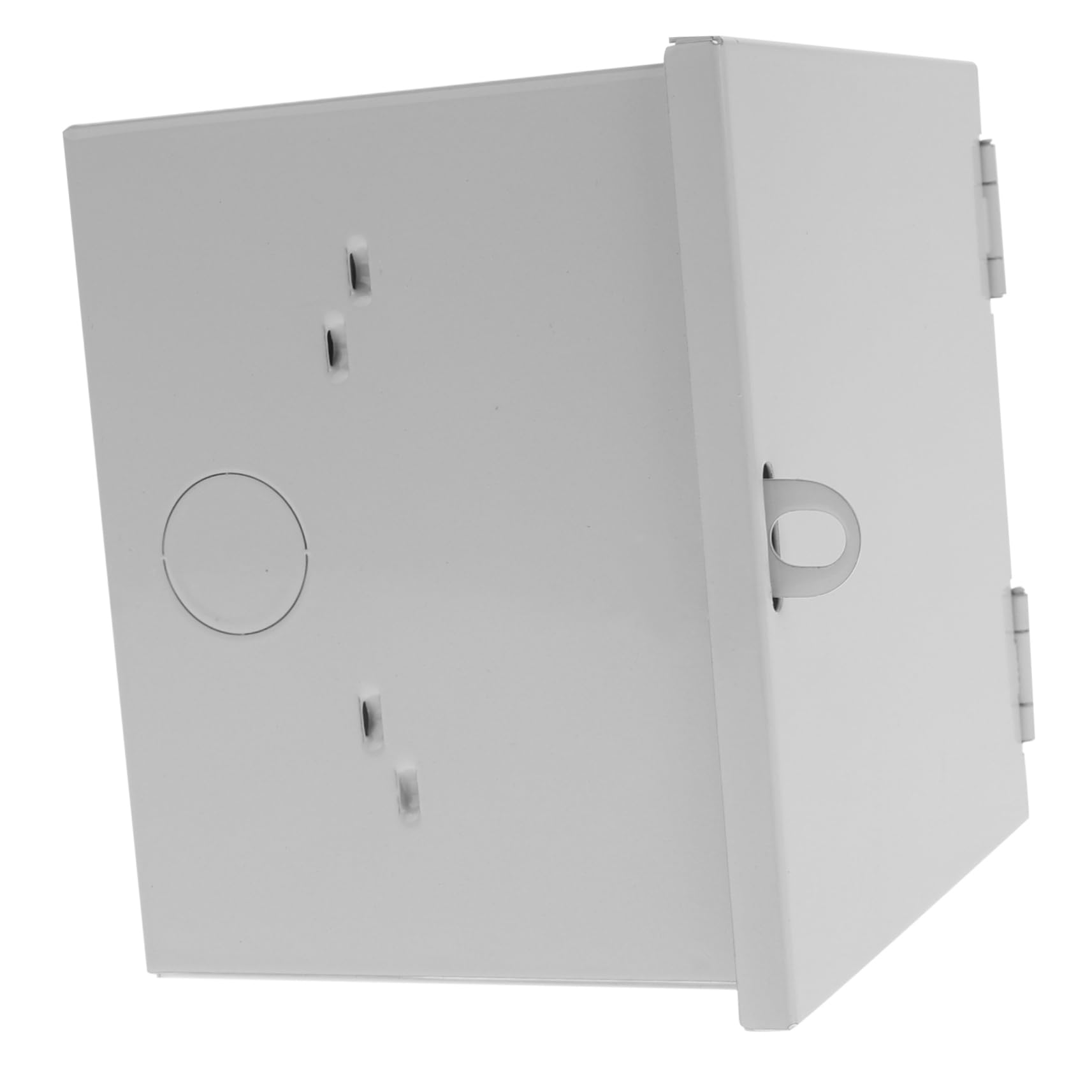 Caja Protectora de Tomacorriente para Vehículos Eléctricos Cerradura, Material Hierro white Resistente para Uso Exterior y Eliminador de Adaptadores Adicionales