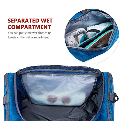 Pack Desportivo, Romacci 45L Bolsa de ginástica esportiva com compartimento para sapatos de bolso mo