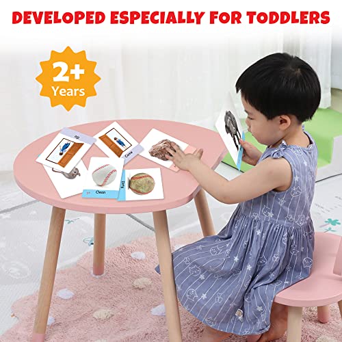 Image of Big Flash Cards for Kids: Opposites | 32 Double-sided Picture Cards, Durable & Water Resistant | Early Learning & Development Toy for Preschoolers & Toddlers 2-6 Year | Can Be Wiped Clean