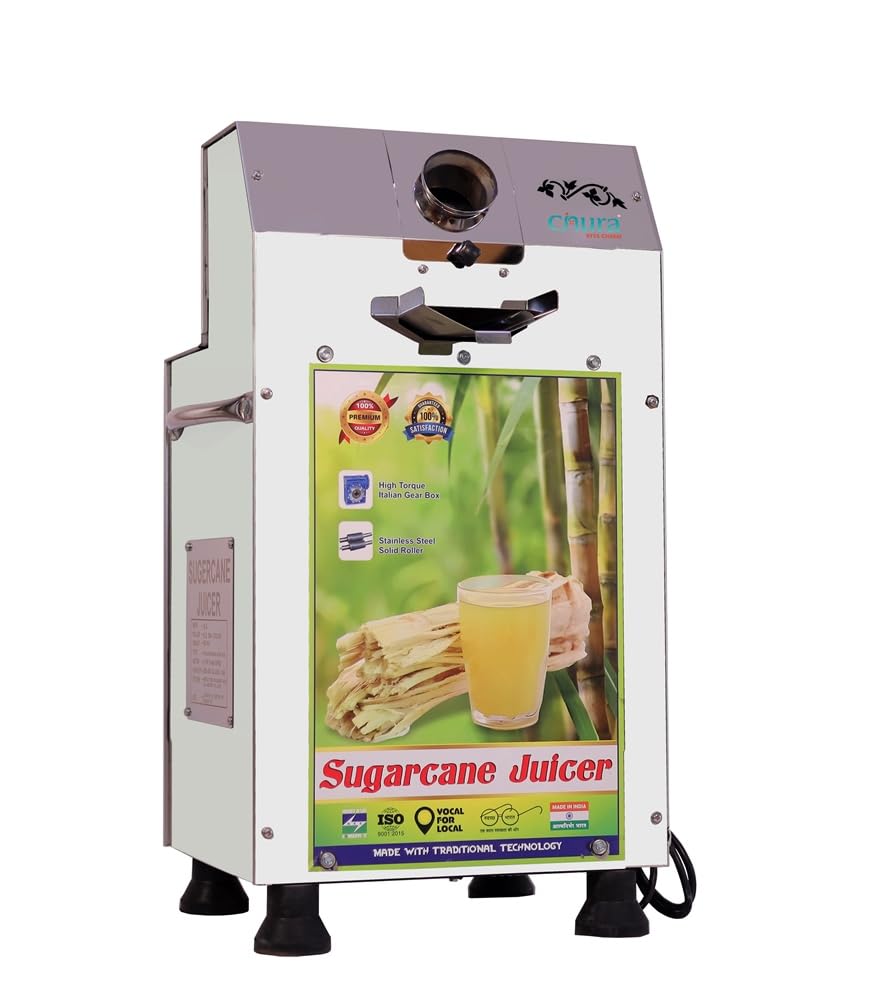 Cinura 2HP Sugarcane Juicer Machine | 400W Commercial Juice Extractor | SS Body | Forward & Reverse Mode | Overload Protection | Anti-Skid Base | Easy to Clean | Silver-image-36
