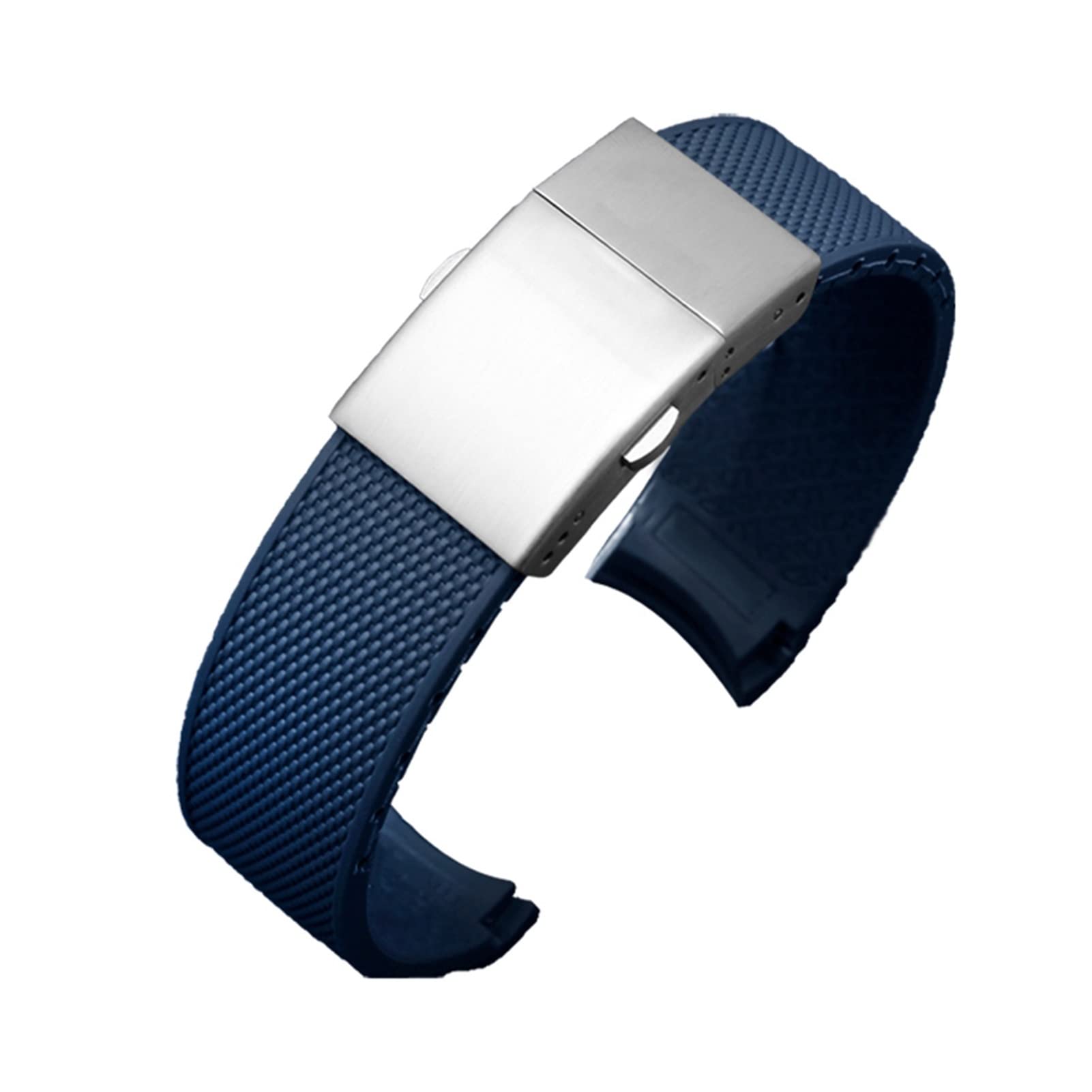 Jeniko Gomma di gomma fluidi in silicone di alta qualità 21mm Compatibile con Longines Hydroconquest L3 Conquist Sport Sport Sport Sport Cinturino Nero Nero Nuovo