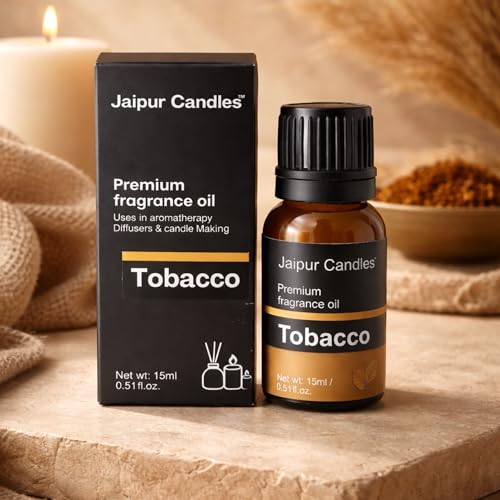 Image of Fragrance Oil | 15 ml | Aroma Oil for Home Fragrance | Best for Aromatherapy | Use in Diffusers, Candles, Air Fresheners (15ML, Tobacco)