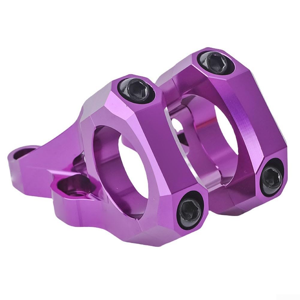 Direct Mount Stem, With Dual Crown Forks, Aluminium Alloy Stem, CNC Machined And Anodized, For Surron Light Dirt Bike Riders, For Mountain Bike(Purple)