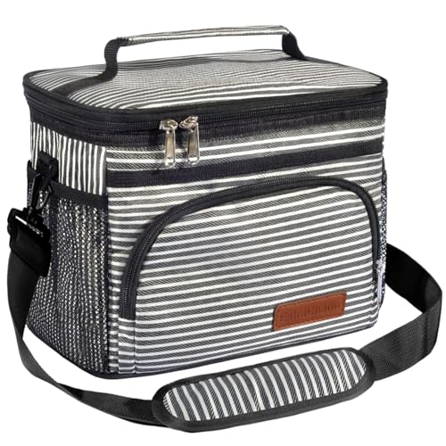 Image of ExtraCharm Insulated Lunch Bag for Women /Men (Gray)