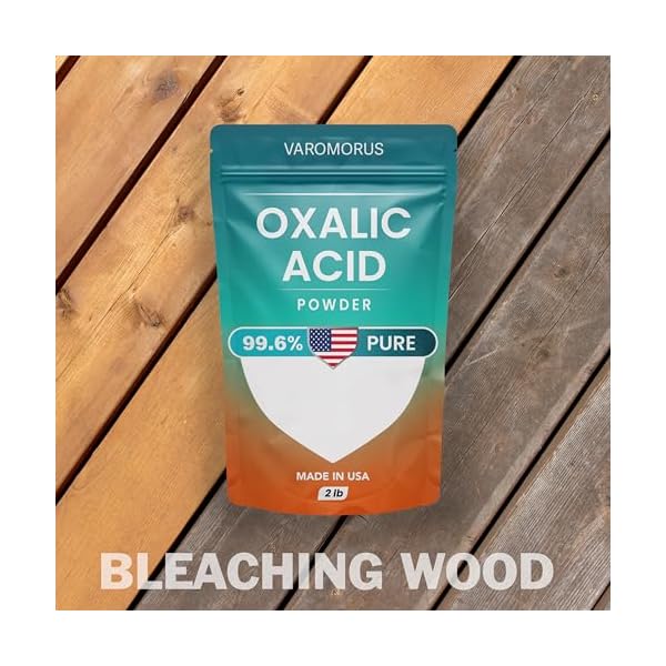 Varomorus-Oxalic-Acid-2-lbs-996-Pure-Fine-Powder-Multi-Use-Cleaner-and-Stain-Remover-for-Wood-Metal-Rust-Wood-Bleach-Hardwood-Floor-Furniture-Restorer-Pool-Industrial-Cleaning-Solution Varomorus-Oxalic-Acid-2-lbs-996-Pure-Fine-Powder-Multi-Use-Cleaner-and-Stain-Remover-for-Wood-Metal-Rust-Wood-Bleach-Hardwood-Floor-Furniture-Restorer-Pool-Industrial-Cleaning-Solution