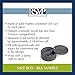 RSVP International Dual Compartment Box | Chic & Modern Herb Container | 10 Ounces Total | Swivel Top Protects Salts | Beautiful, Solid Marble, 5