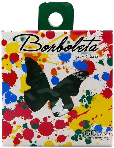 Craie pour cheveux verte Borboleta 1 Day hair chalk temporaire safe quality