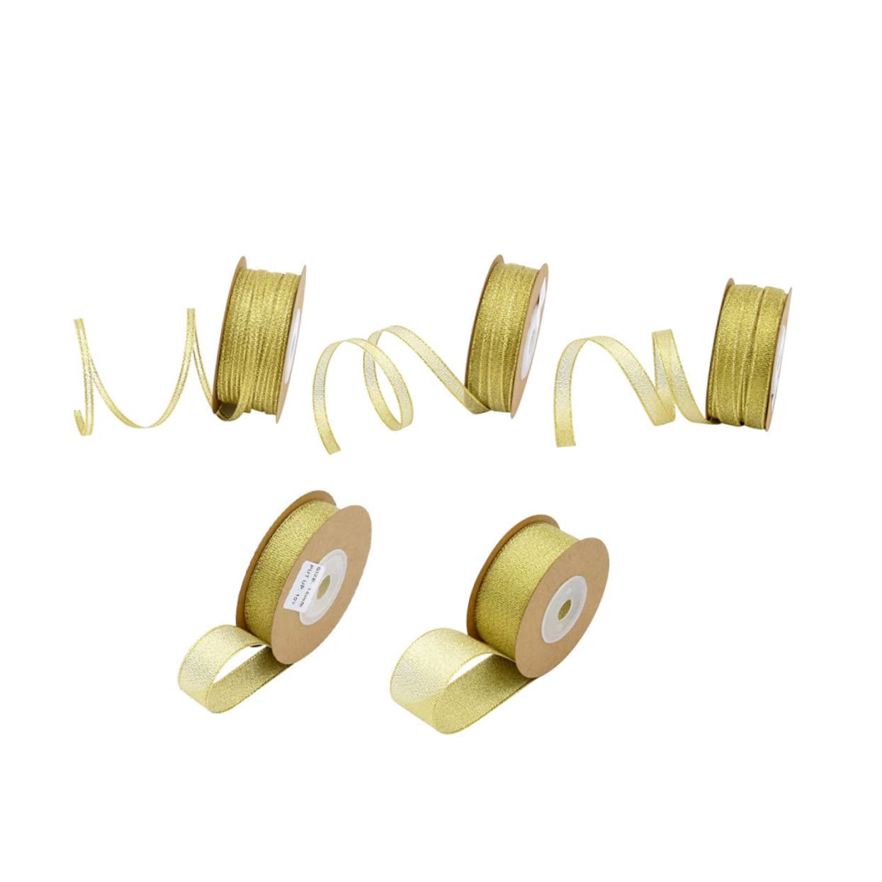 VILLCASE 15rollen Glitzerband Aus Polyester Grosgrain Ribbons Für Party-dekoration Blumenverpackung Und Geschenkverpackung