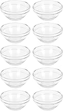 Cabilock Creme Cosmética Mistura Tigela Tornando Acessório: 10 Pcs Clear Vidro Facial Misturando a Tigela de Tigela de Medi??o DIY Mix Tigela para Sal?o de Casa Tigelas Descartáveis