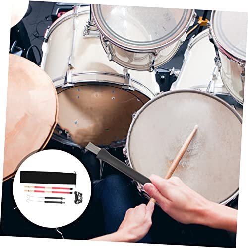 Kit de accesorios para baquetas y escobillas para batería Toddmomy para niños, niñas y adultos para práctica y limpieza miniatura 3