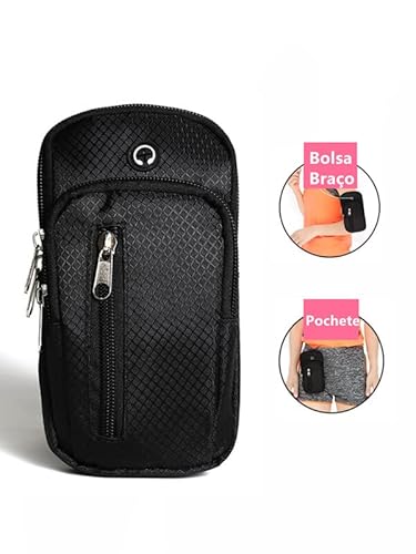 Braçadeira de Borracha Sintética Suporte de Braço Porta Celular Universal Para Treino Academia Corri