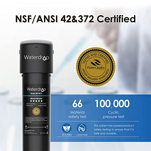 Waterdrop 17UA 3 Years Under Sink Water Filter, Under Sink Water