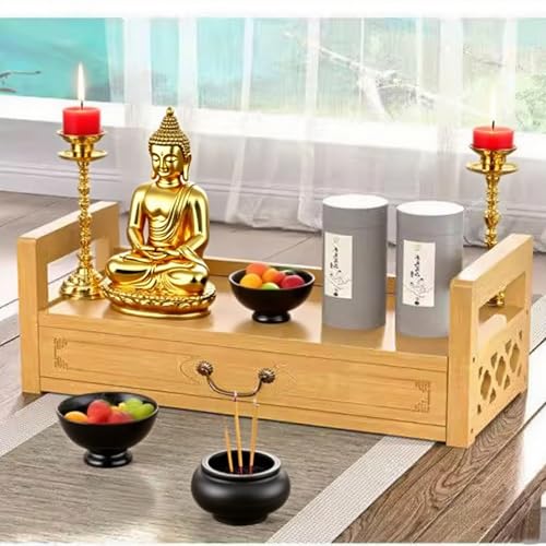 Table de méditation pour ranger ses encens et poser ses statues - 2