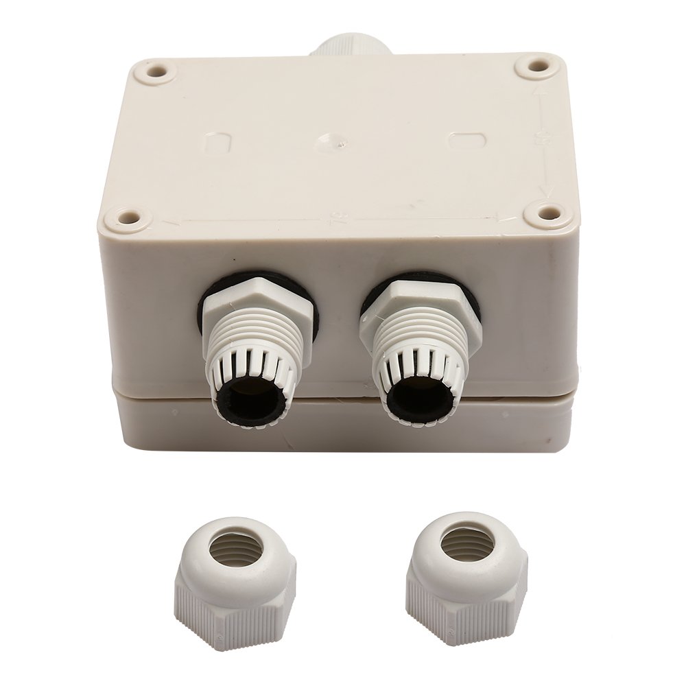 Plastic Waterproof 6 Position Terminals Gray Electric Junction Project Box