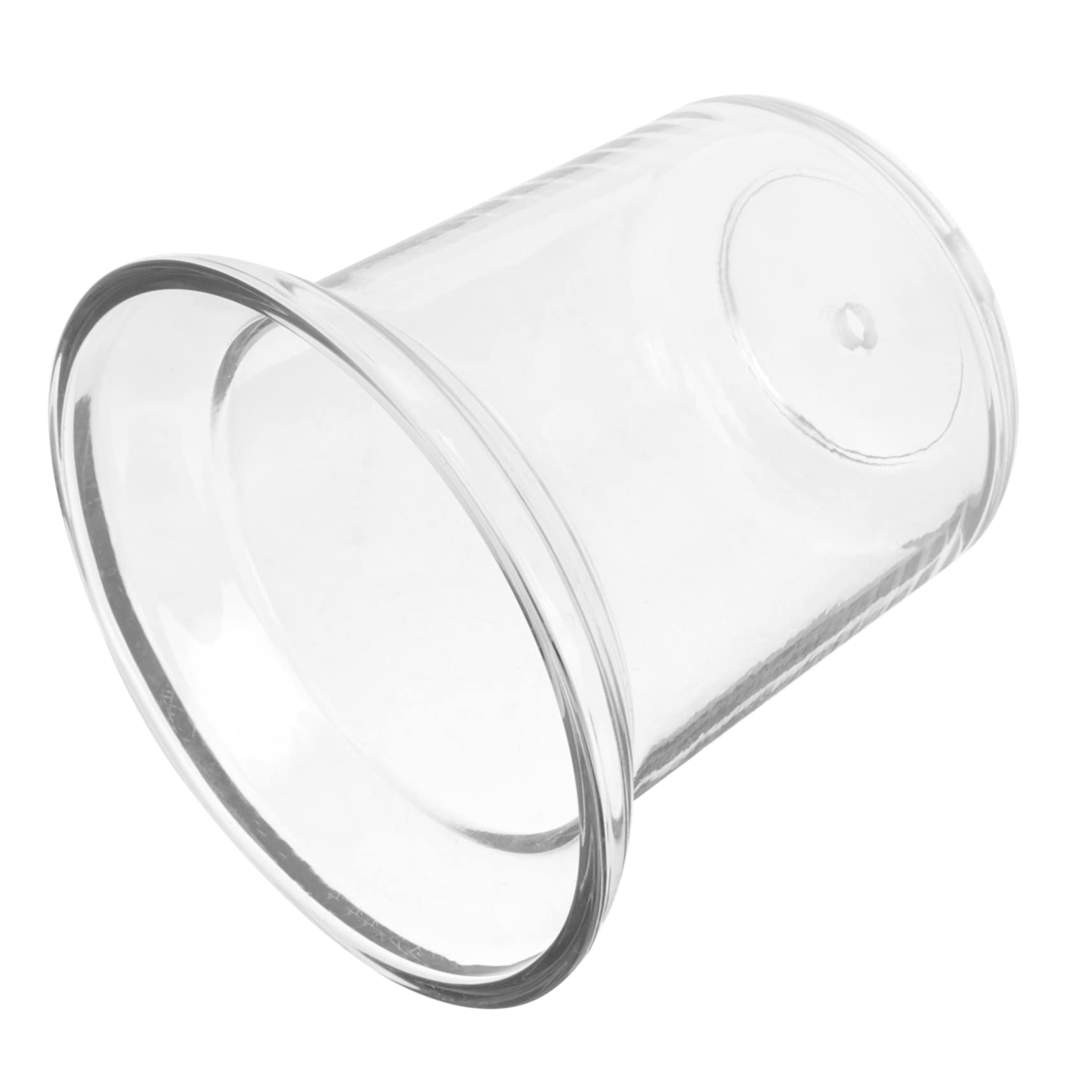 Porte-brosse de toilette en verre transparent haut de gamme