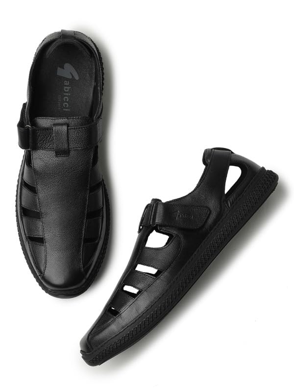 gabicci Mens Slide Sandal, Slip On Entry Full Smooth Leather, Casual Lounging Sandal,EVA Sole, Flat Heel,Sea Man-picture-42