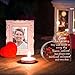 Blulu Memorial Gifts for Loss of Father Mother Red Cardinal Memorial Bereavement Acrylic Heart Condolence Sympathy Gifts in Memory of Loss of Loved One for Table Centerpieces Remembrance(6 x 6 Inch)