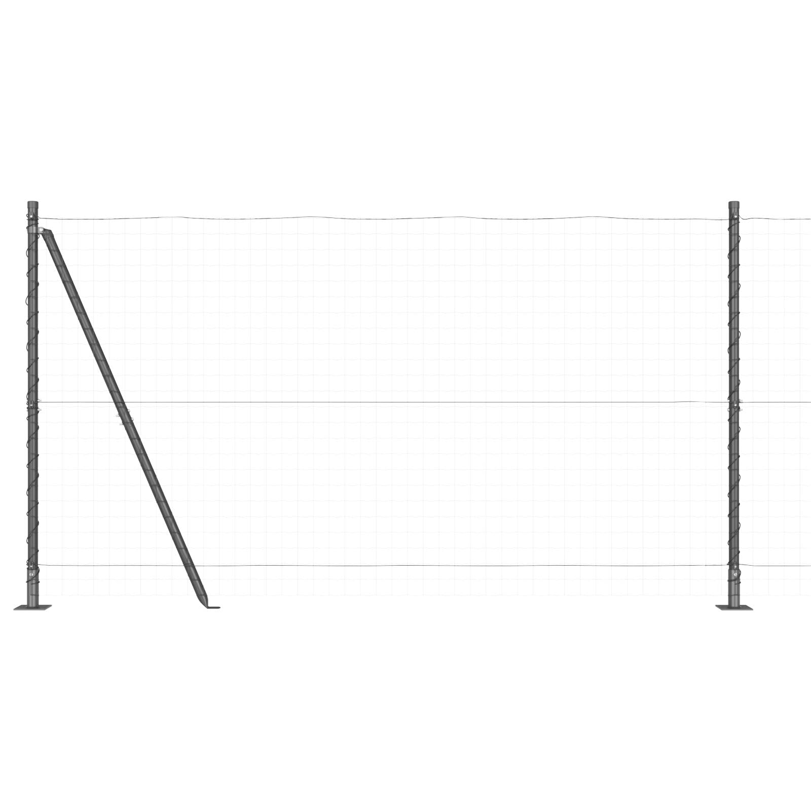 Juego de 52 postes para valla de hormigón gris, 3,2 x 3,2 x 68,5 cm, ideales para vallas al aire libre, resistentes a la intemperie y de larga duración, perfectos para jardín y límites de propiedad