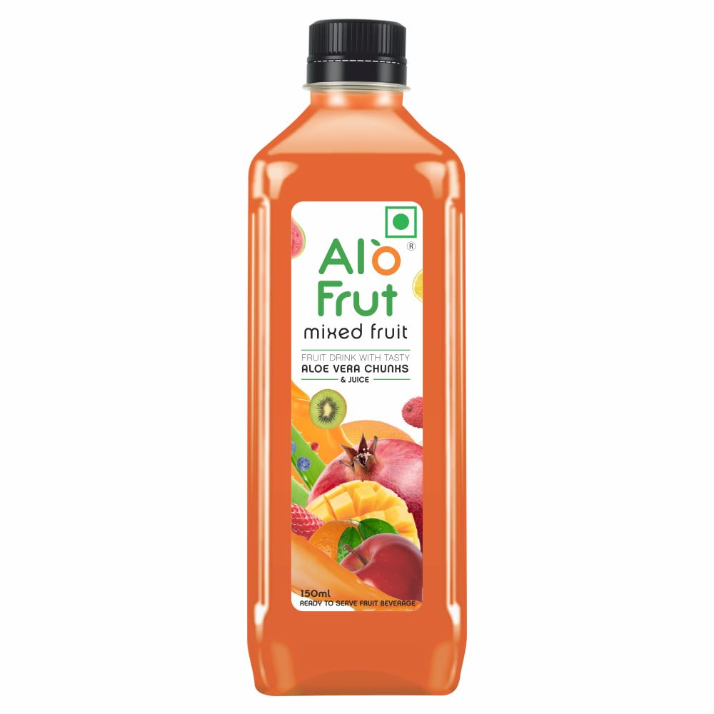 Sponsored Ad - Mixed Fruit Aloevera Chunks & Juice 150 ml (Pack of 60) - 1 Case | Fruit Juice Mai Aloevera Chunks | Healthy Hai Isme Aloevera Hai | Ready To Serve Drink (Mixed Fruit Aloe Vera, Pack of 60)