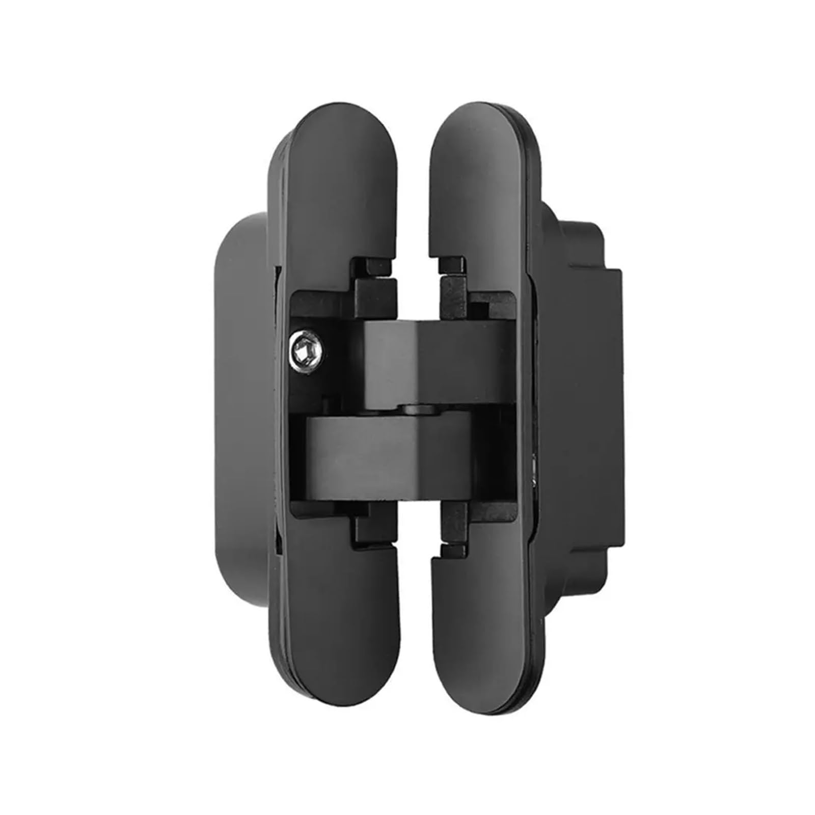 Door Hinges Stainless Steel Hardware Hidden Hinges Invisible Loop Door Hinge Furniture Supplies Window Accessories for Bathroom(Black)