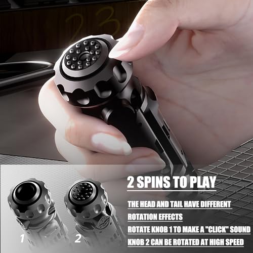 Alliage Jouet Anti Stress,Rotation DéCompression Pistolets à Balles Souples EDC Jouet Plusieurs FaçOns De Jouer +20 Balles Souples Et Mini Disque en Acier, DéMarrable Jouet Anti-Stress，A – vue 2
