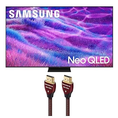 Samsung QN75QN80FAFXZA 75 Inch Neo QLED QN80F Series Supreme UHD 4K TV with an AudioQuest Cinnamon 48 1.5M 8K-10K 48Gbps HDMI Digital Cable (2025)