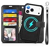 Abnehmbare Außenhülle und Handschlaufe: (1) Die Innenhülle und die äußere Lederhülle mit integrierten Magneten ermöglichen einen mühelosen Übergang zur abnehmbaren Brieftasche. Alternativ können Sie die Innenhülle auch allein als Basishülle verwenden. (2) Die Innenhülle allein unterstützt kabelloses Laden und ist auch mit magnetischen Autohalterungen kompatibel. (3) Die abnehmbare Handschlaufe verhindert ein versehentliches Fallenlassen des Telefons und macht den Transport noch komfortabler