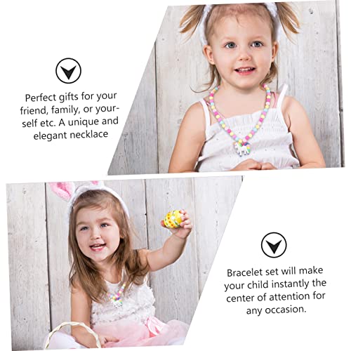 GALPADA 1 Conjunto 2 Unidades colar de unicórnio pulseira de concha colar de meninas colares um cola