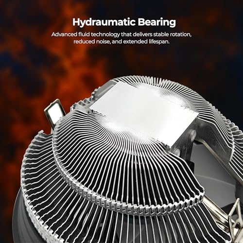 Image of Foxin FCF 002 CPU Cooling Fan with Rainbow LED | CPU Cooler 120mm RGB Fan | Hydramatic Bearing | 1500 RPM & Airflow 48 CFM | 3-Pin | Compatible with Intel LGA1700 /115X /1200 & AMD AM2 /AM3 /AM4 /AM5