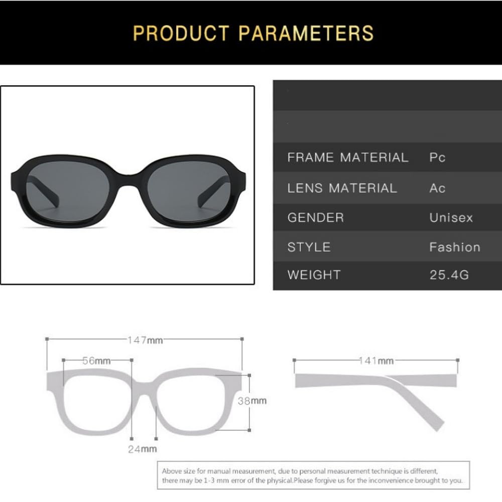 Gafas de sol ovaladas de montura pequeña estilo retro para mujer y hombre, ideales para viajes de verano