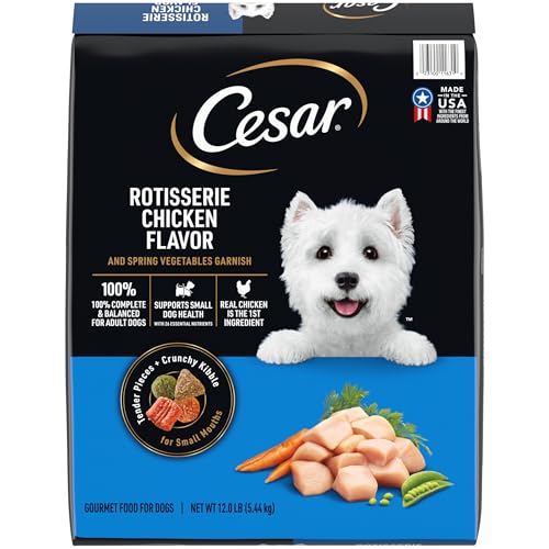 Cesar Small Breed Dry Dog Food Rotisserie Chicken Flavor and Spri...