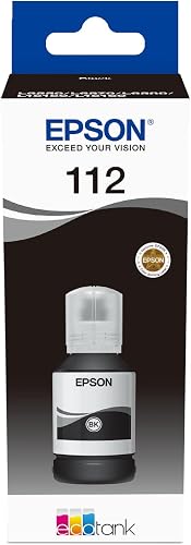 Epson 112 Pigment Ink Bottle, Black
