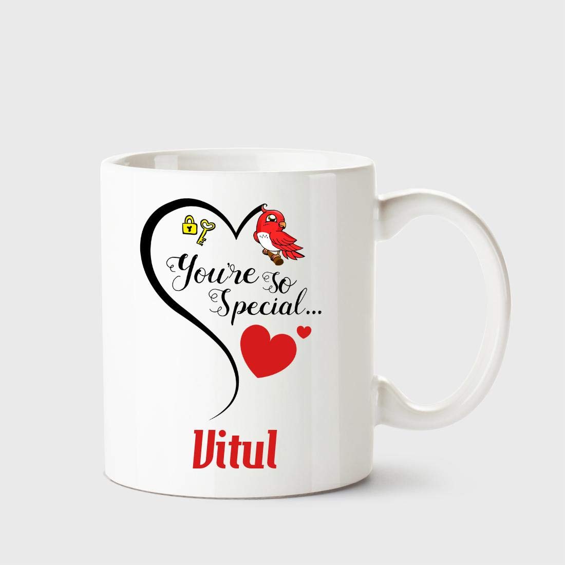 Chanakya You're so Special Vitul White Coffee Name Ceramic Mug