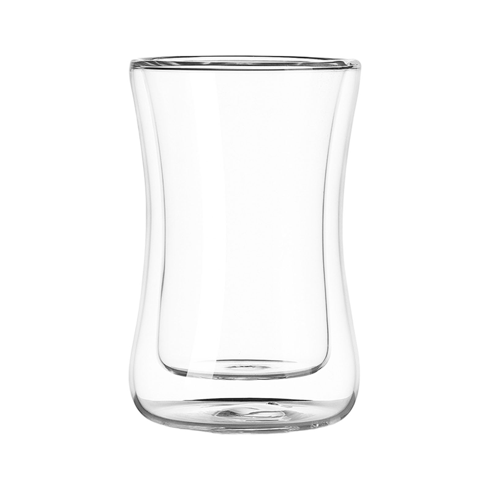 Apglsxy Multicolor Borosilicate Glass Mug Drinking Cup Drinkware For Daily Hot Cold Beverage Twin Wall Glass Cup