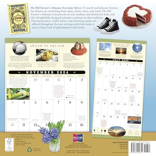 Snapklik Old Farmers Almanac 2025 Wall Planner Everyday Advice