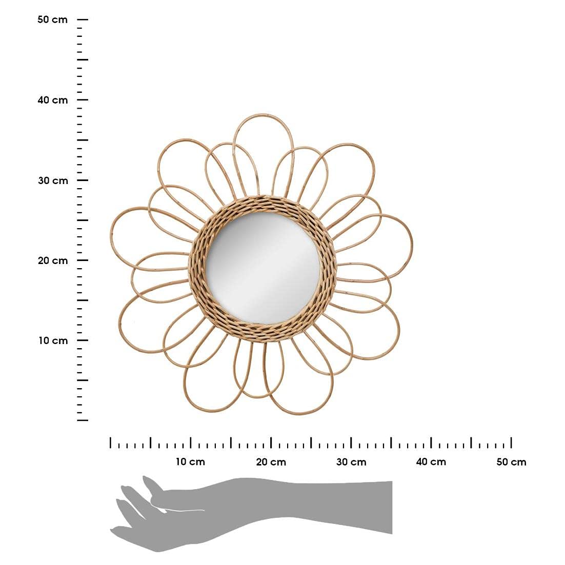 Atmosphera - Specchio In Rattan "Rosace" D50cm | Leroy Merlin - 9