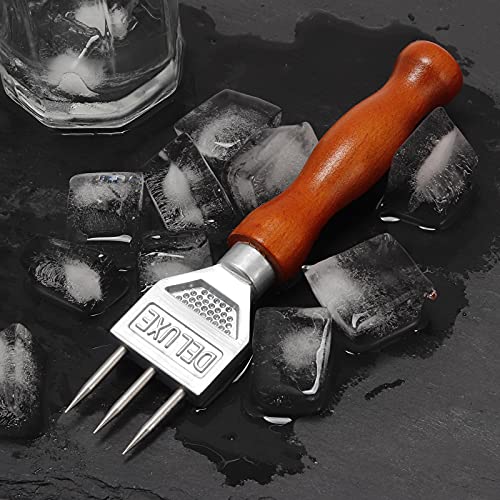 Ice Pick Stainless Steel Wooden Handle