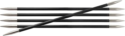 Knitter's Pride Agujas de doble punta Karbonz de 0000.059 in, 8"