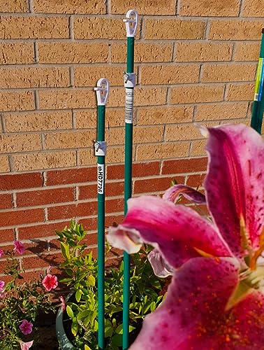 Prop Butterfly Lock Garden Washing Line Metal Galvanised Outdoor Indoor Airer Rope String Cloths Laundry Support pole Extendable from 1.5 to 2.2m Telescopic strong (2pk Butterfly Lock)