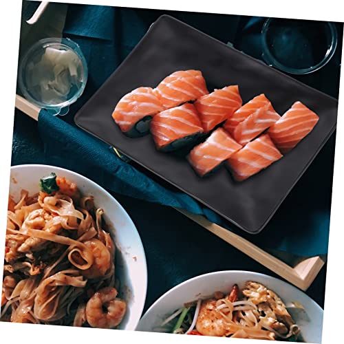 Plato rectangular reutilizable para sushi Lurrose 2 piezas miniatura 7