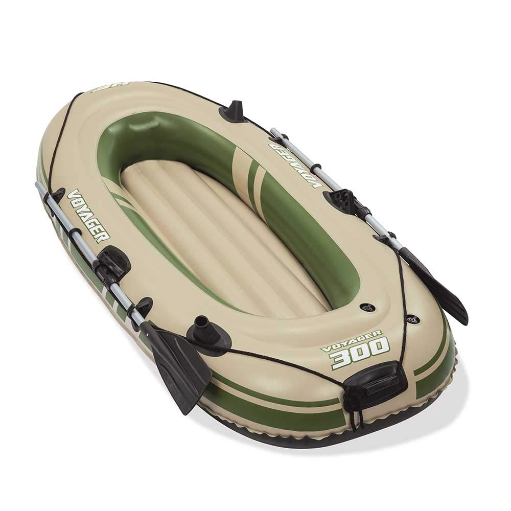 Hydro-Force Bestway Schlauchboot-Set, Voyager 300, 243 x 102 x 31 cm, für 2 Personen