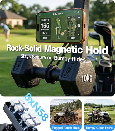 MeBetter Magnetic Golf Cart Phone Holder [Military-Grade &28 Strong Magnet] - image 4