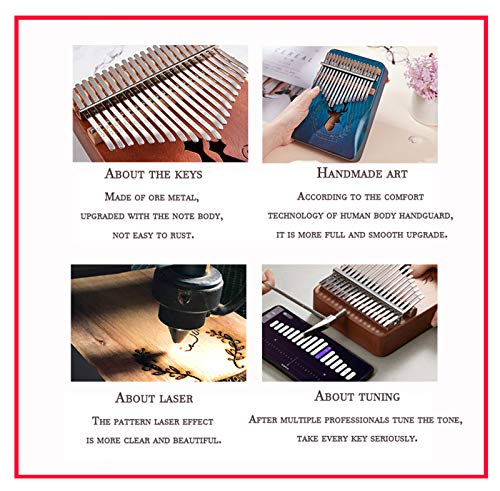 Kalimba 21 Key, Sanza (acajou) Marimba – Haute Qualité Professionnelle Finger Pouce Piano Musical Cadeau, Piano 2 Doigts… - Les Beatles, Paul McCartney, John Lennon, RIngo Starr, George Harrison Kalimba 21 Key, Sanza (acajou) Marimba - Haute Qualité Professionnelle Finger Pouce Piano Musical Cadeau, Piano 2 Doigts… – Image 6