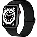 AMSKY Elastisch Solo Loop Band Kompatibel mit Apple Watch Armband 40mm 44mm 42mm 46mm 41mm 45mm 38mm 49mm Damen Herren, Textil Stoff für iWatch Armband Series 11 10 9 8 7 6 5 4, SE Ultra 3 2 1