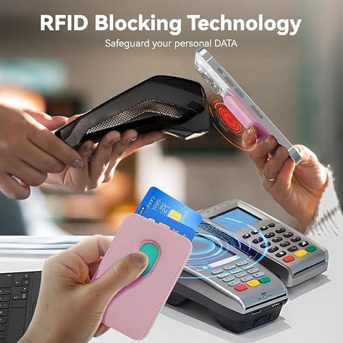 URUCHI Mag-Safe Manyetik Cüzdan iPhone 17/16/15/14/13/12 Serileri ile Uyumlu, Güçlü Mıknatıslı Kartlık, RFID Korumalı, Premium Deri, 3 Kart Kapasiteli, İnce ve Hafif Tasarım – Pudra Pembe