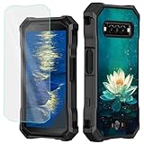 GFRGTFHYT Coque de tlphone avec protecteur d'cran pour Kyocera DuraForce PRO 3 (E7200) - Hybride - Ultra rsistante aux chocs - En TPU souple - Pour Kyocera DuraForce PRO 3, Lotus blanc