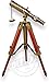 Brass Telescope on Wood Tripod Stand, Vintage Style, Spyglass Collectibles, Table Desk Home Décor, for Collector, Men, Secret Santa, New Year Present for Father, Him